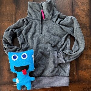 Lululemon Ivivva cozy gray half zip